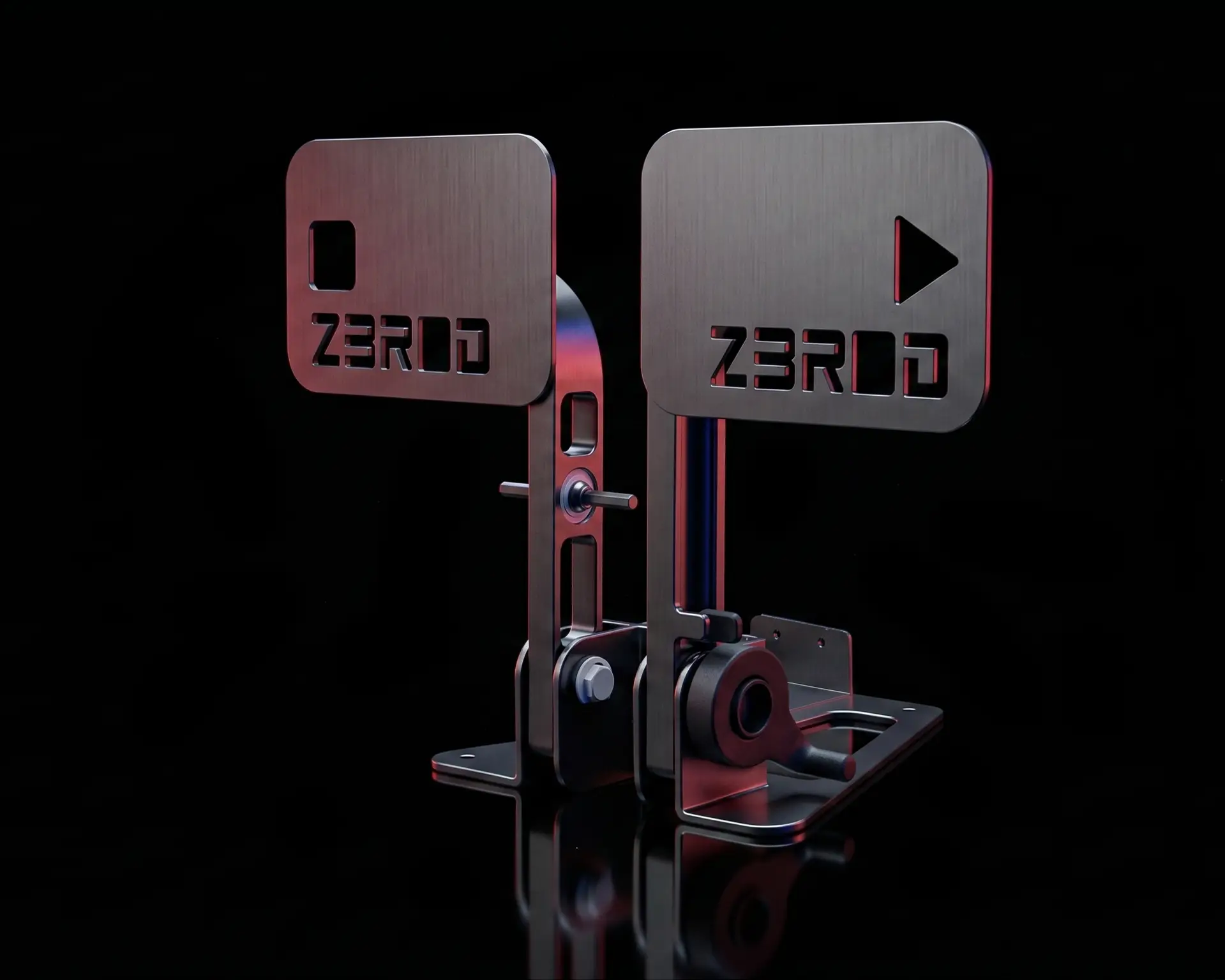 ZBROD Pedale — Laser-Cut Titanium