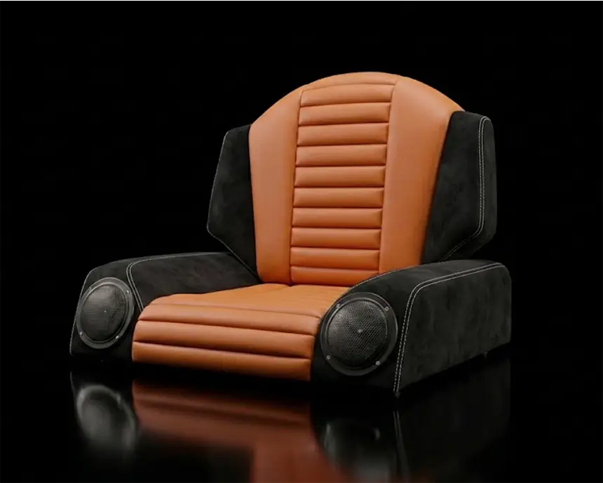 ZBROD Einzelsitz — Cognac Ribbed